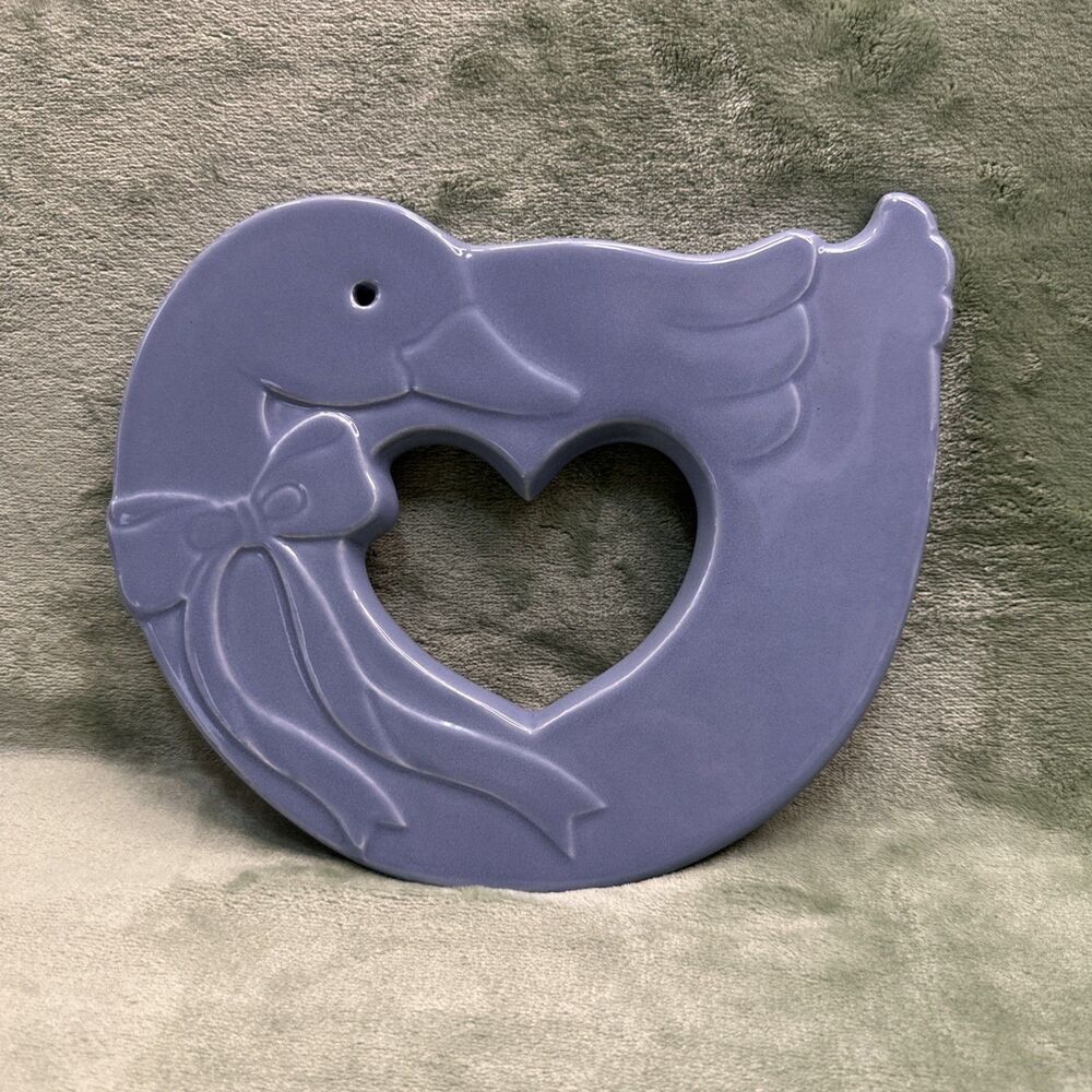 Vtg 80s Blue Ribbon Goose Trivet Wall Plaque Treasure Craft Country Kitchen